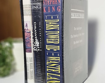 La colección de regalos de La Torre Oscura (vol. 1-3) de Stephen King - Edición limitada Grant 1998 - Totalmente nueva y sellada de fábrica - ¡El sueño de todo coleccionista de King!