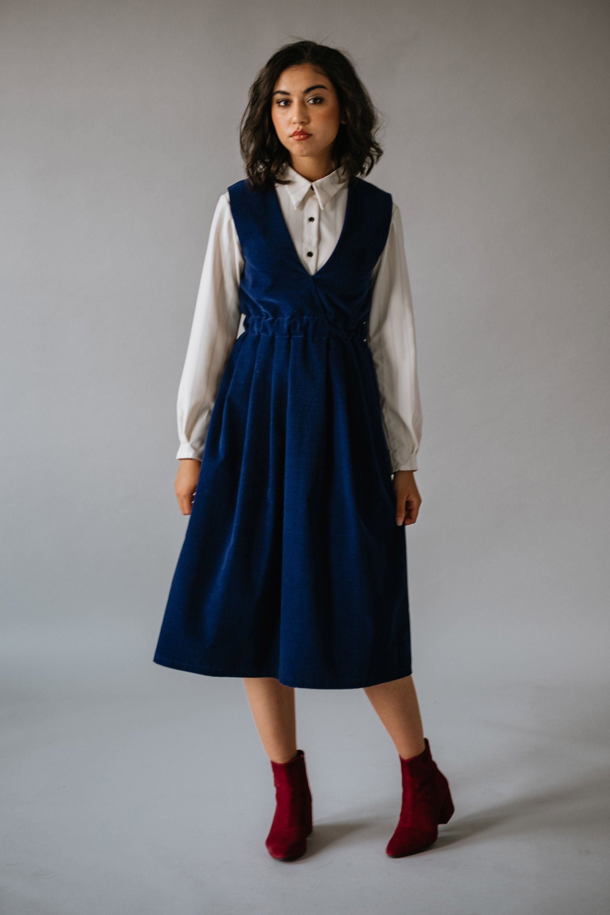 maxi pinafore skirt