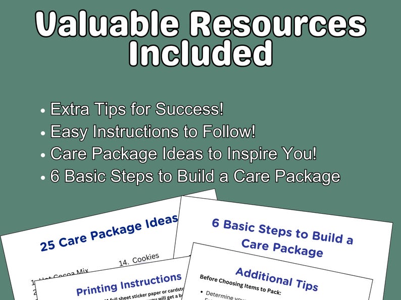 Nurse Loading Care Package Labels Survival Kit, Printable Box Flap ...
