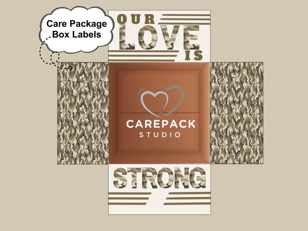 Deployed Label Soldier Deployed Care Package Label Instant Download Printable Decor ...