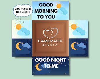 Care Package Label Military Deployment Printable Box Flap Deployed Oversea Care Box For Him Lon Distance Label Active Duty Soldier Gift Tag