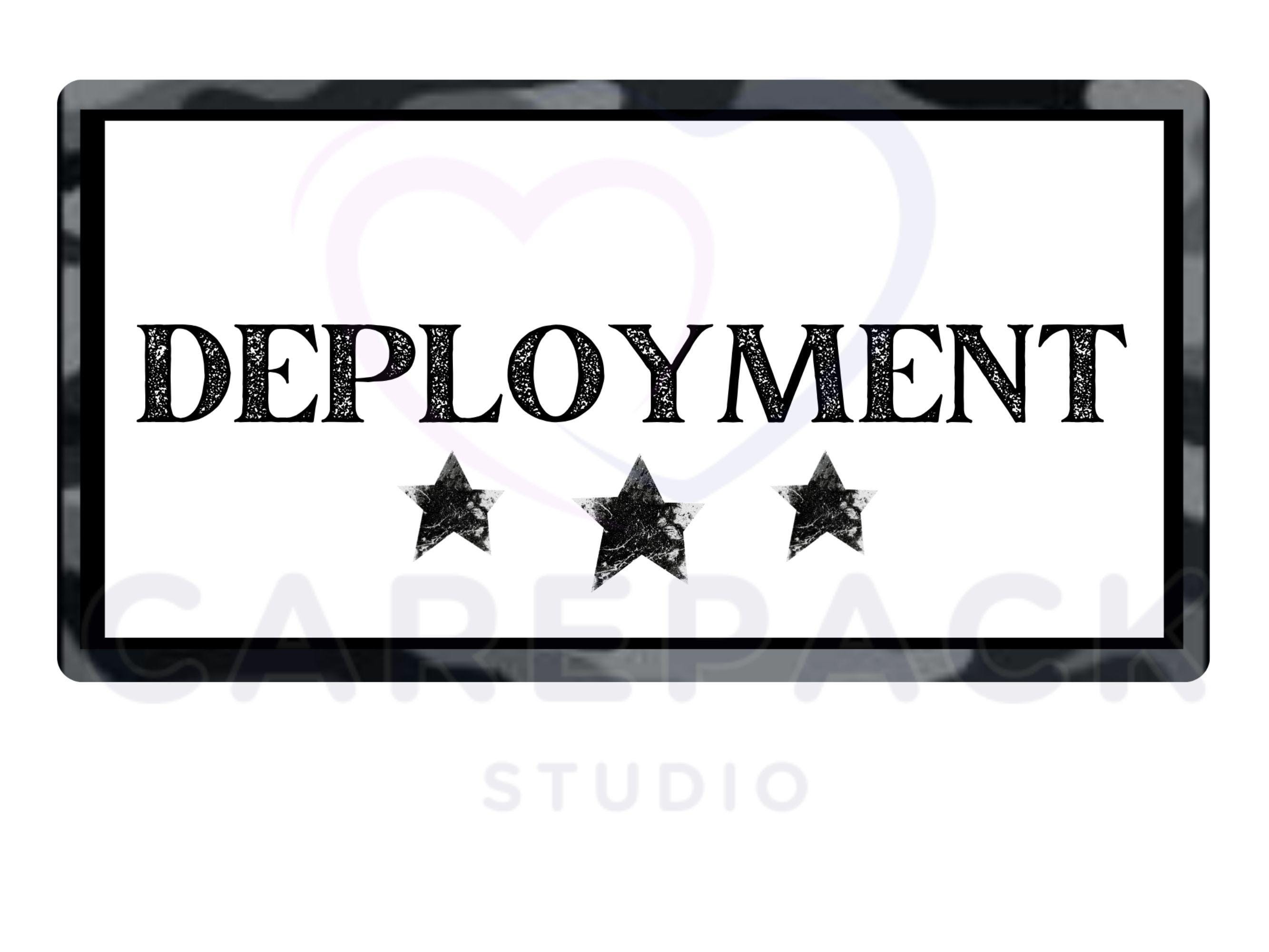 Deployed Label Military Care Package Labels, Printable Decoration for Box Flaps ...