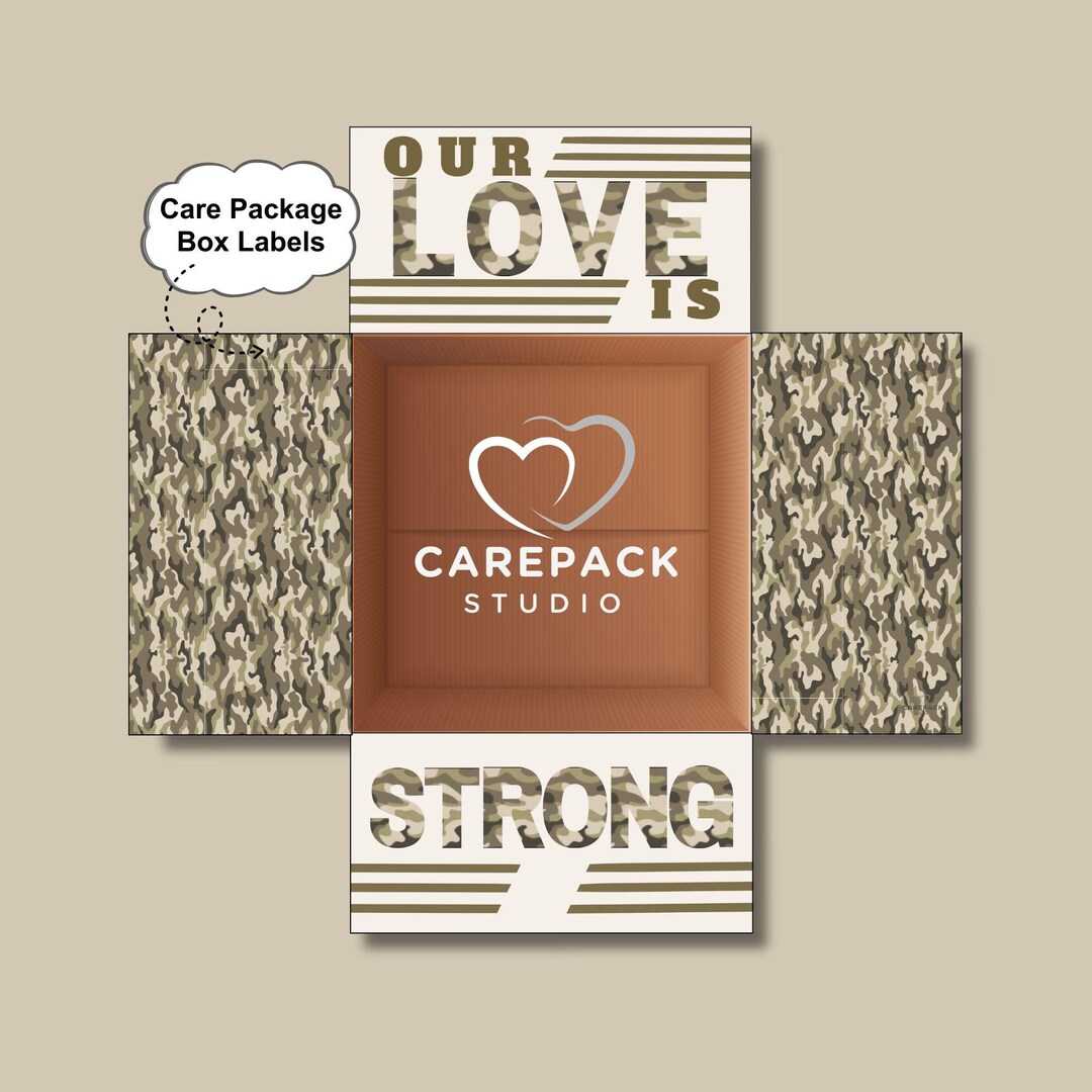 Deployed Label Soldier Deployed Care Package Label Instant Download Printable Decor ...