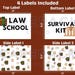 Law Care Package Label Printable Box Flap Decor for University Students ...