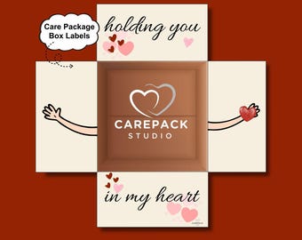 Encouragment Printable Care Package Flap College, Military Deployment, Missionary Send a Hug
