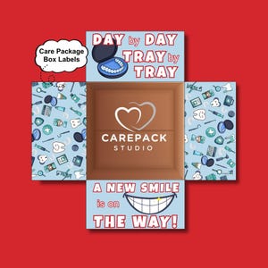 Zahnpflege Paket Label Idee Klar Aligner Teenager Kieferorthopädische Pflege Ermutigung