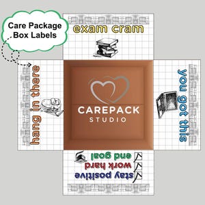 Exam Cram You Got This College Exam Week Care Package Label Digital Download Printable Box Flap for Final Survival Kit Midterm Freshman