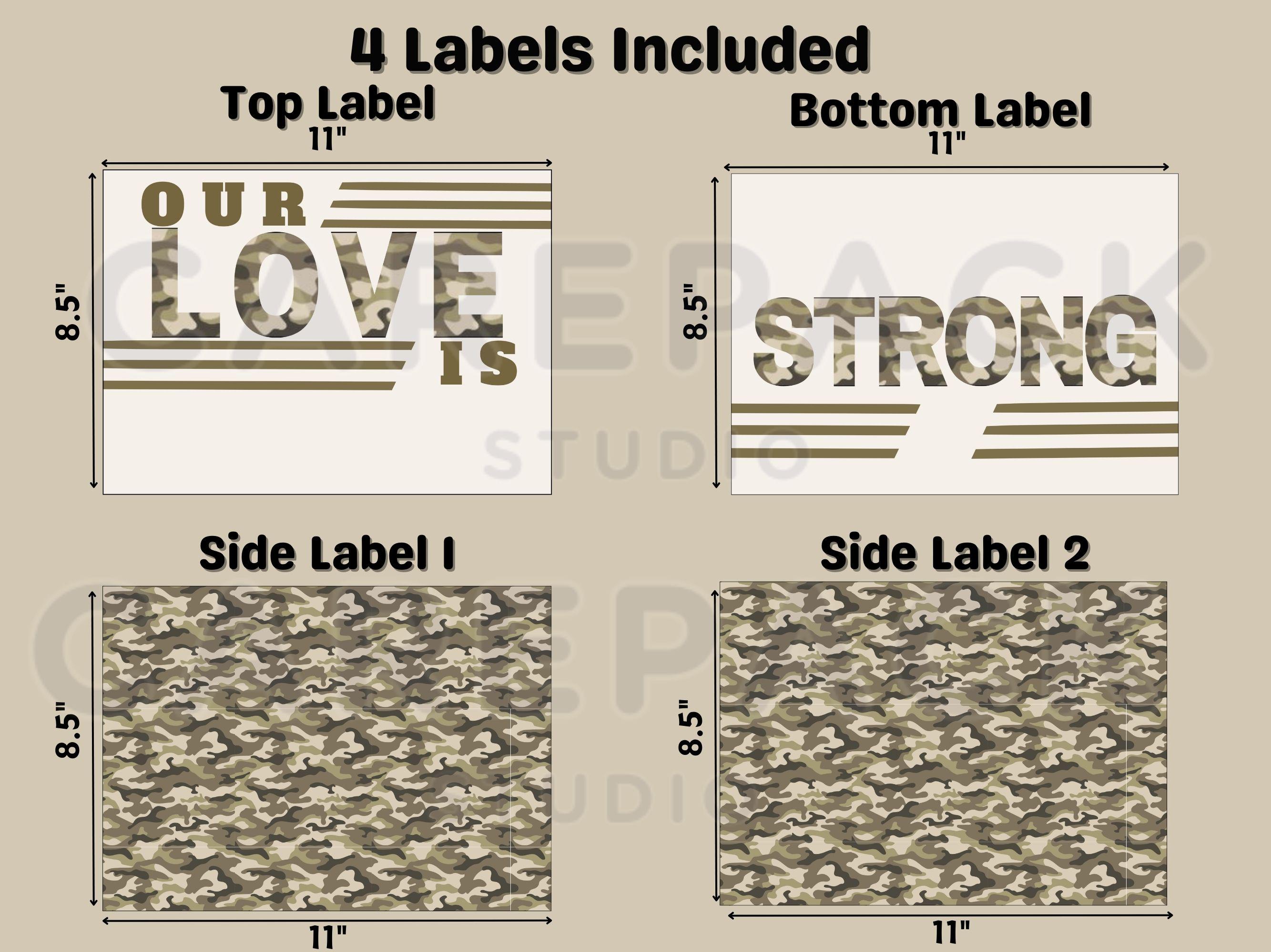 Deployed Label Soldier Deployed Care Package Label Instant Download Printable Decor ...