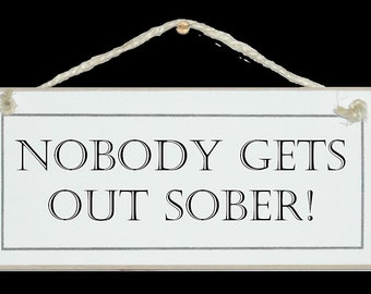 PROSECO BAR Vintage Shabby Chic Wooden Sign Old Look Wine drinks