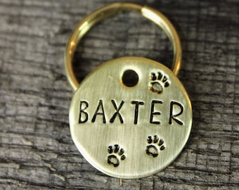 Dog ID tag - name tag custom made for your pet, cat - MJ Lessard