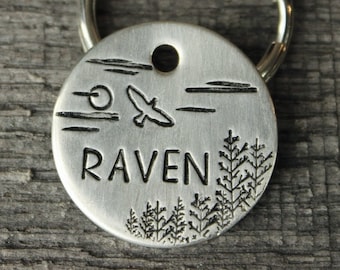 Dog name tag - custom made for your pet - Id tag