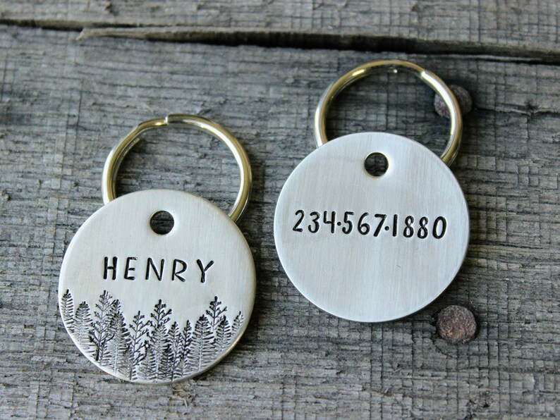 Dog tag Personalized with your pet Identity Pet gift MJ image 2