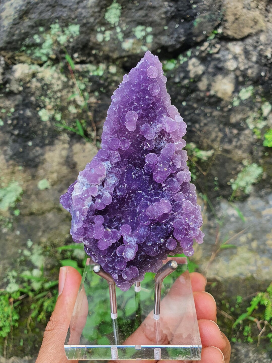 Specimen Grape Agate With Stand - Home Decor - Home Living - Geodes ...
