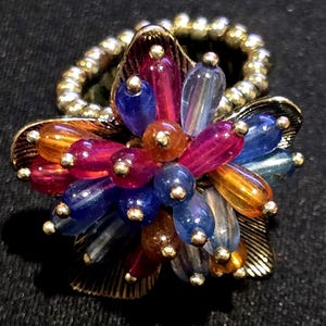 Ring Vintage Avon Bague Hawaiian Shores One Size