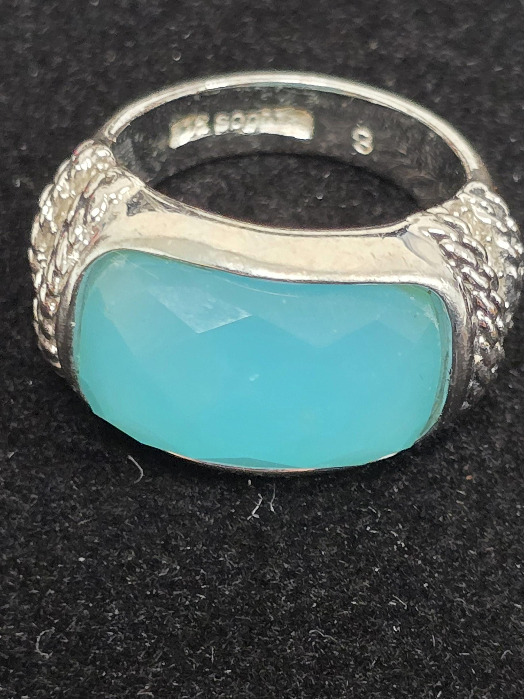 Bague Lia Sophia - Argent & Cristal - Taille 8 - Neuf Avec Étiquettes