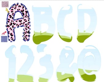 Canva Frame Template Alphabet Font Letters, Canva alpha doodle frames , Canva Letters , Canva Frames, trendy canva frame, Summer. Preppy