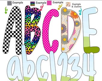 Canva Alphabet Frame Template, Canva alpha doodle frames , Canva Frames, Canva Template, Canva Font, Canva frame, Back to School