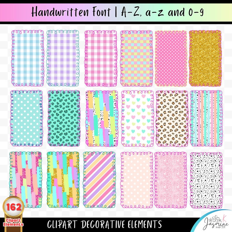 Preppy Summer Alphabet Png Clipart, Letter and Number Bundle, Beach ...