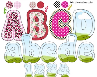 Preppy Canva alphabet frames handwriting, Canva alpha doodle , Canva Frames, Canva Template, Canva Font, trendy canva frame, Valentine