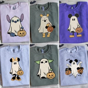 Disney Mickey Friends Halloween Shirt, Mickey and Friends Ghost Sweatshirt, Retro Mickey Spooky Shirt,Disney Halloween Hoodie