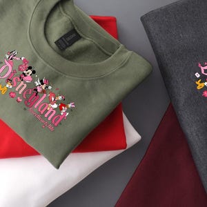 Disneyland Hearts Bundle, Disneyland Valentines Sweater, Mickey And Friends Valentine Sweatshirt, Valentines Day Sweatshirt