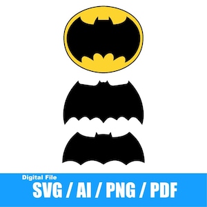 DARK KNIGHT RETURNS Symbol/Logo/Decal/Stickers File Pack (svg, png, ai, pdf)