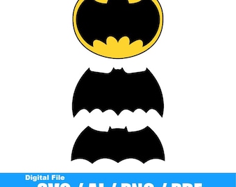DARK KNIGHT RETURNS Symbol/Logo/Decal/Stickers File Pack (svg, png, ai, pdf)