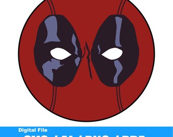 File logo/decalcomania/adesivi di Deadpool Face (svg, png, ai, pdf)