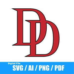 Puede incluir: Logotipo estilizado de la letra "D" en rojo y negro. Descarga de archivo digital en formatos SVG, AI, PNG y PDF.