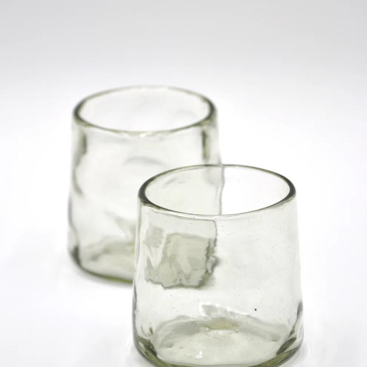 Sayulita Wavy Glass Tumbler 12 oz - Set of 4