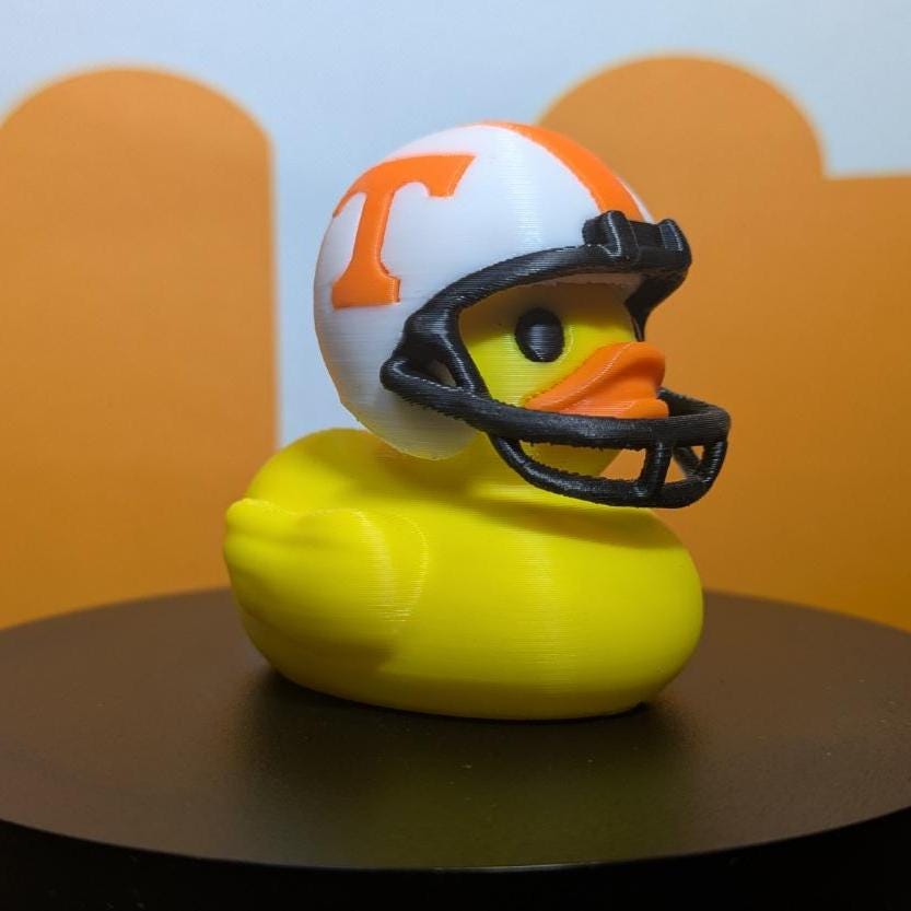 Tennessee Vols Football Jeep Duck – 3D Printed | UT Knoxville Collectible | Ducking Jeeps Accessory | Game Day Spirit Duck