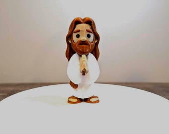 3D-Printed Miniature Jesus Figurine  – A Modern Symbol of Faith- Pocket Jesus !!