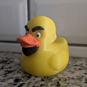 3D Printed Chrome Jeep Duck: Funny Car Accessory for Jeep Lovers