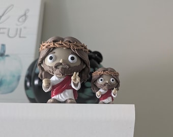 3D Printed Jesus Figurine • 3 Inch Christian Decor •  Bible Figure.