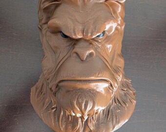 Legendary Sasquatch Wall Mount - Unique 3D Printed Decor for Cryptid Enthusiasts and Nature Lovers!