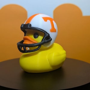 Pato Buddy del tablero de los Tennessee Vols - Coleccionable de UT - Impreso en 3D, 7,6 cm de altura