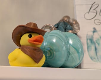 3D Printed  Duck Dash Buddy: Patriotic Cowboy Decor