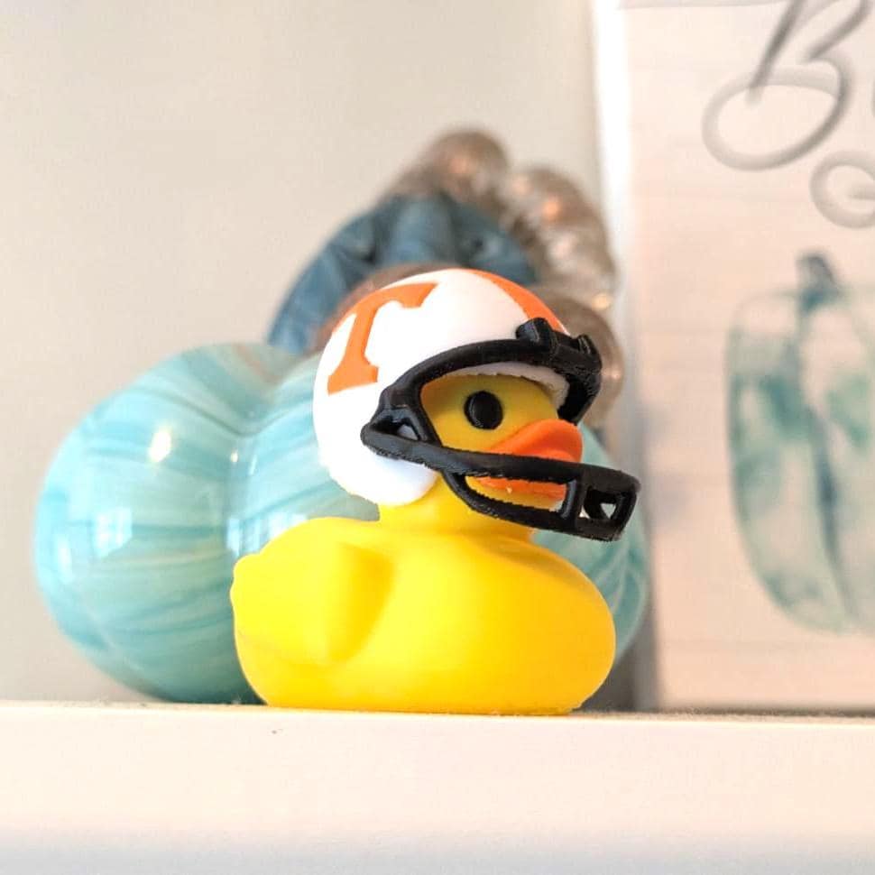 Tennessee Vols Football Jeep Duck – 3D Printed | UT Knoxville Collectible | Ducking Jeeps Accessory | Game Day Spirit Duck