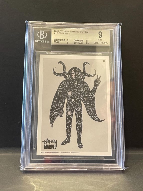 2011 Stussy Marvel Card #12 Eternity BGS 9 Low Pop BECKETT - Etsy