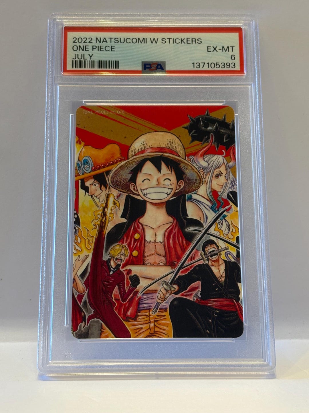 2022 Natsucomi W Stickers July One Piece PSA 6 - Etsy