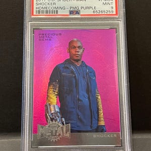 2017 UD Spider-Man Homecoming Precious Metal Gems Purple Shocker Card PMG4 PSA 9 Mint
