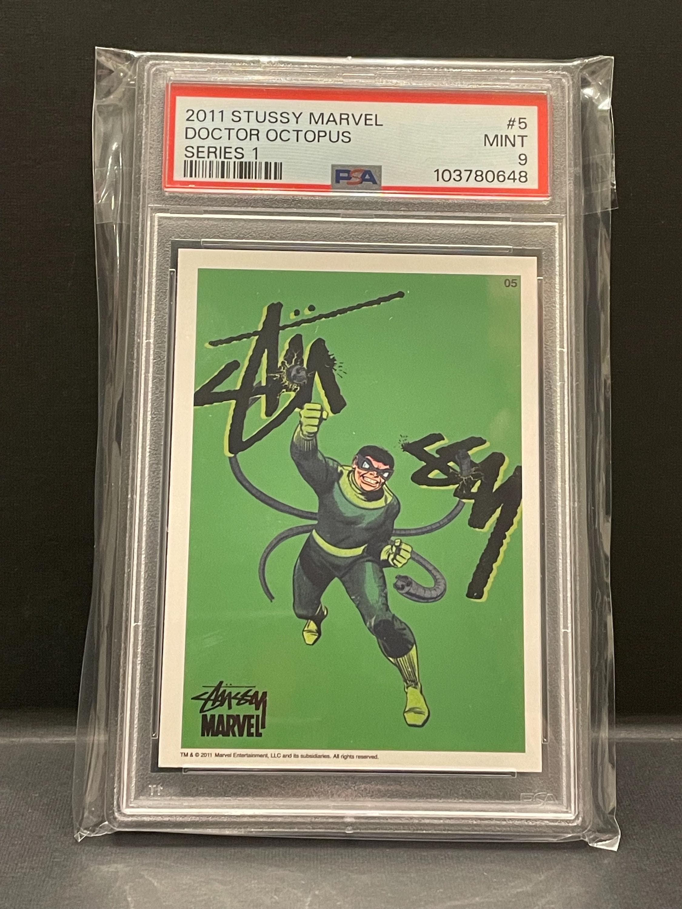 2011 Stussy Marvel - Doctor Octopus #5 Puzzle Card Series 1 - PSA