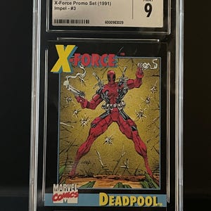 1991 Impel X-Force Promo Set Deadpool Card #3 CGC 9 Mint Rookie Card