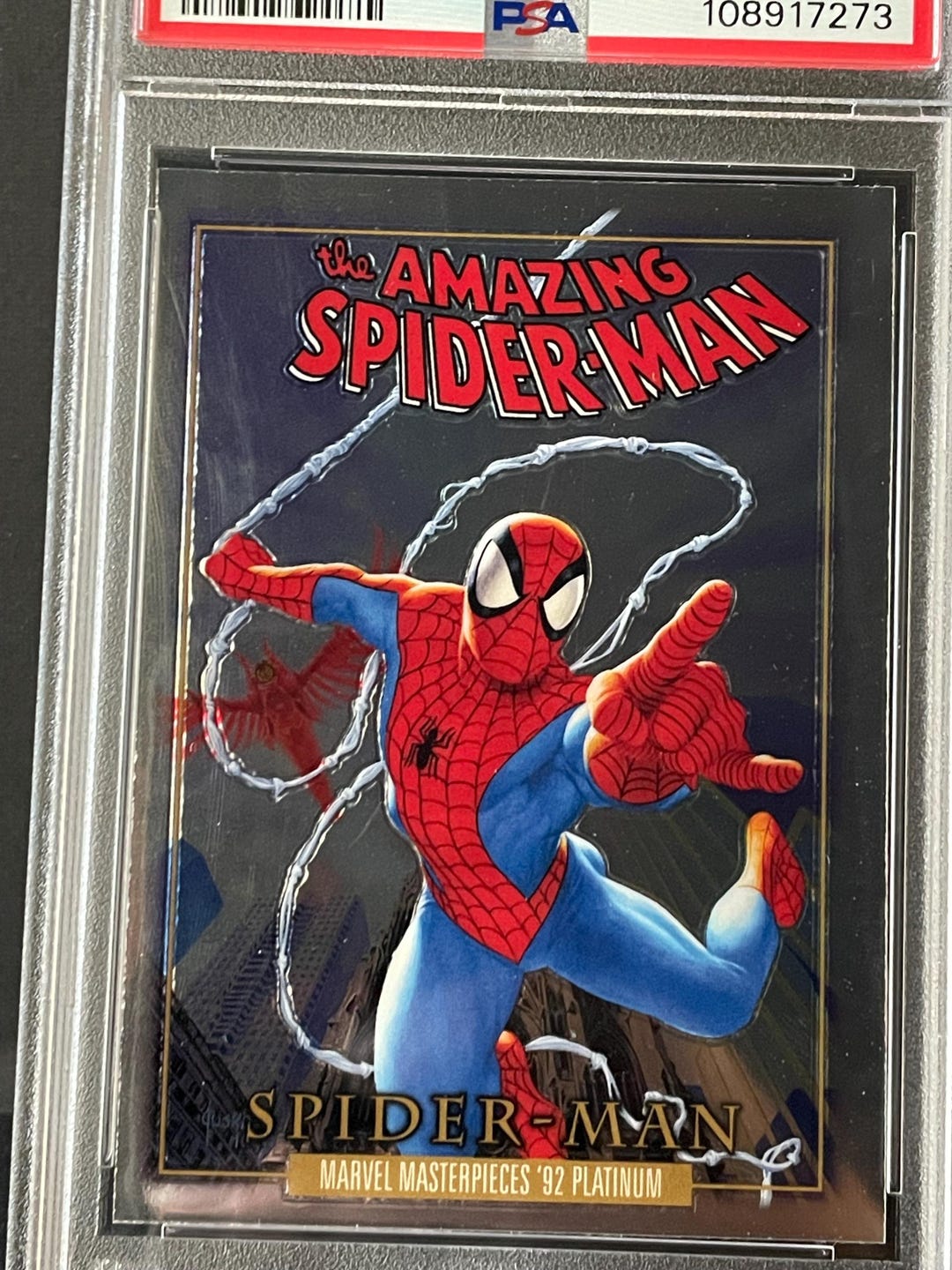 2024 Marvel Masterpieces '92 Platinum Spider Man Card #623