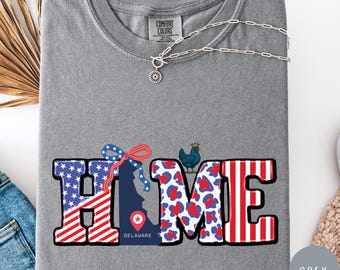 Personalized Home State T-Shirt: Patriotic USA Graphic Tee