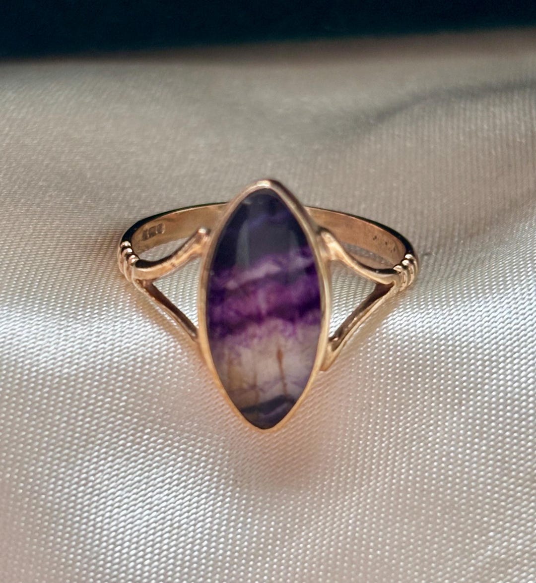 Blue John Gold Ring - Etsy UK