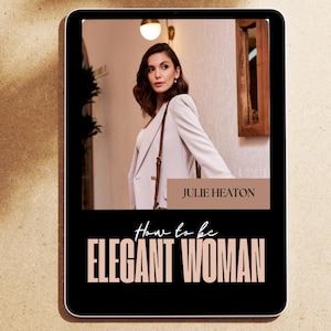 Elegant kvinna PLR e-bokmall: Feminin egenmakt Canva-design (A5)