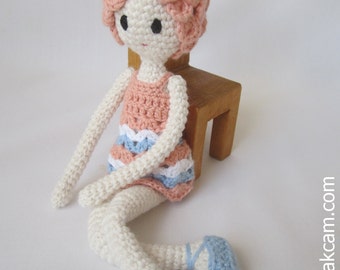 Crocheted Doll - made from certified 100% organic cotton garn