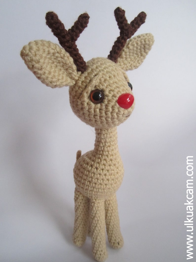 Amigurumi Pattern Rudolph the Red Nosed Reindeer | Etsy