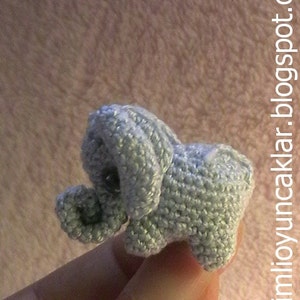 Amigurumi 0.8 inc Miniature Elephant Pattern image 4